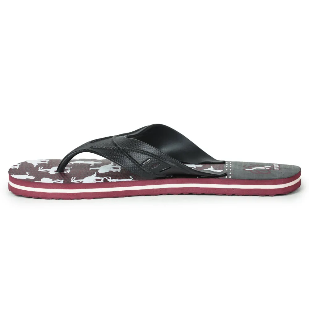 A-HA Casual Black Flip-Flops For Men AHA-26 By Liberty