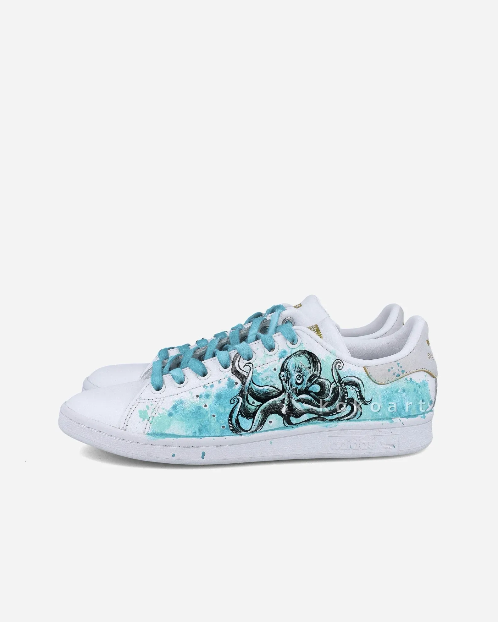 Adidas Hand Painted Octopus Illustration