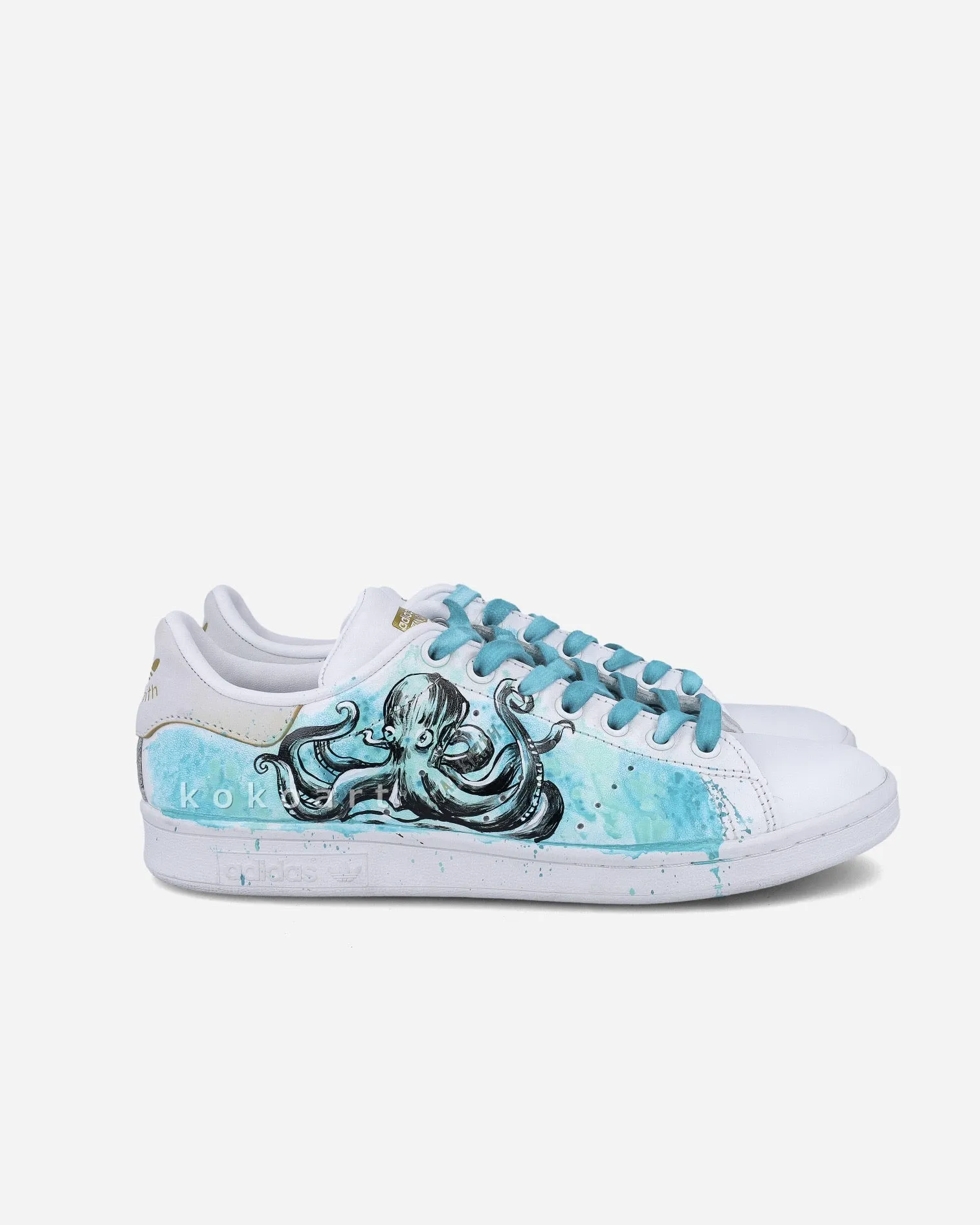 Adidas Hand Painted Octopus Illustration