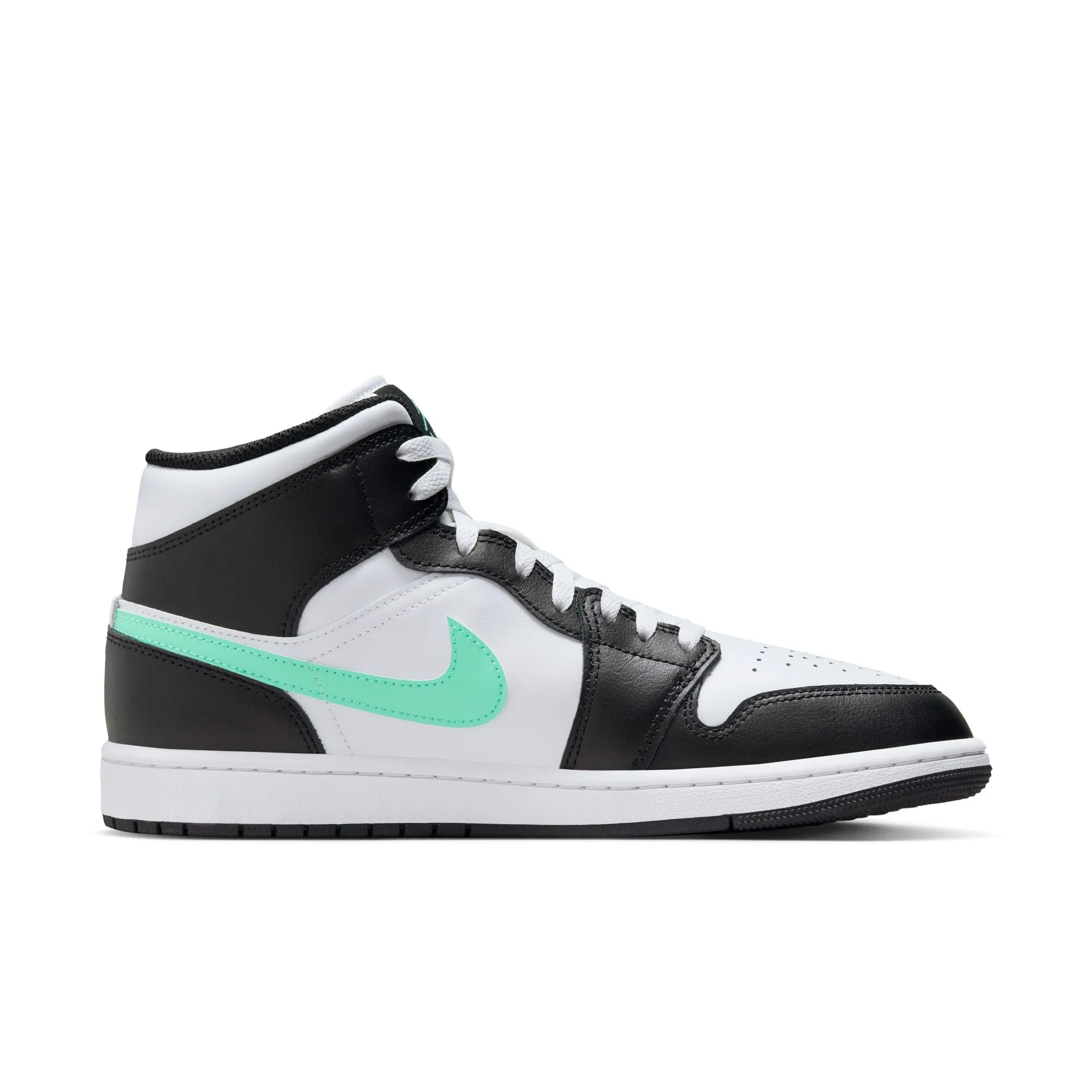 Air Jordan 1 Mid (White/Green Glow/Black)