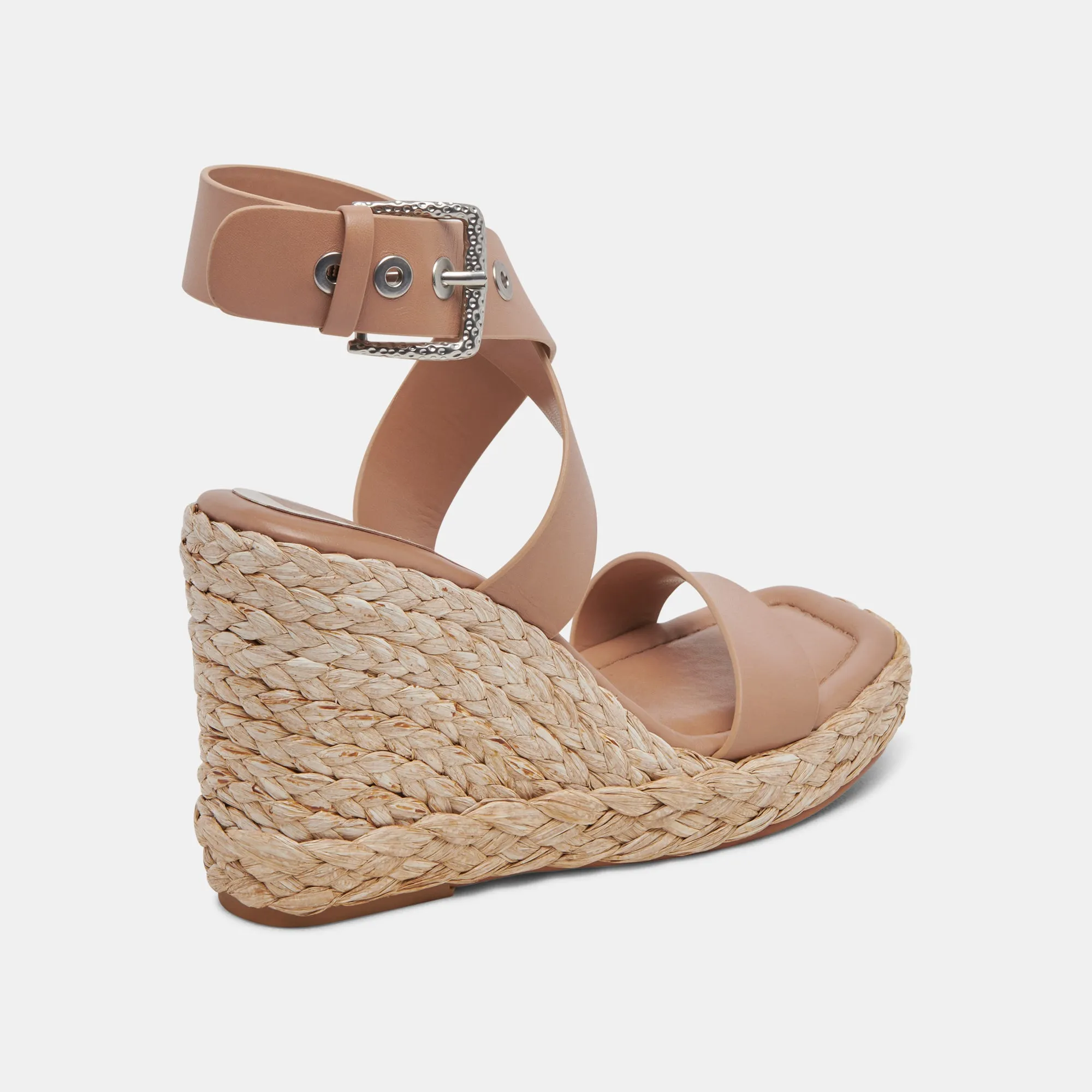 ALDONA WEDGES CAFE LEATHER