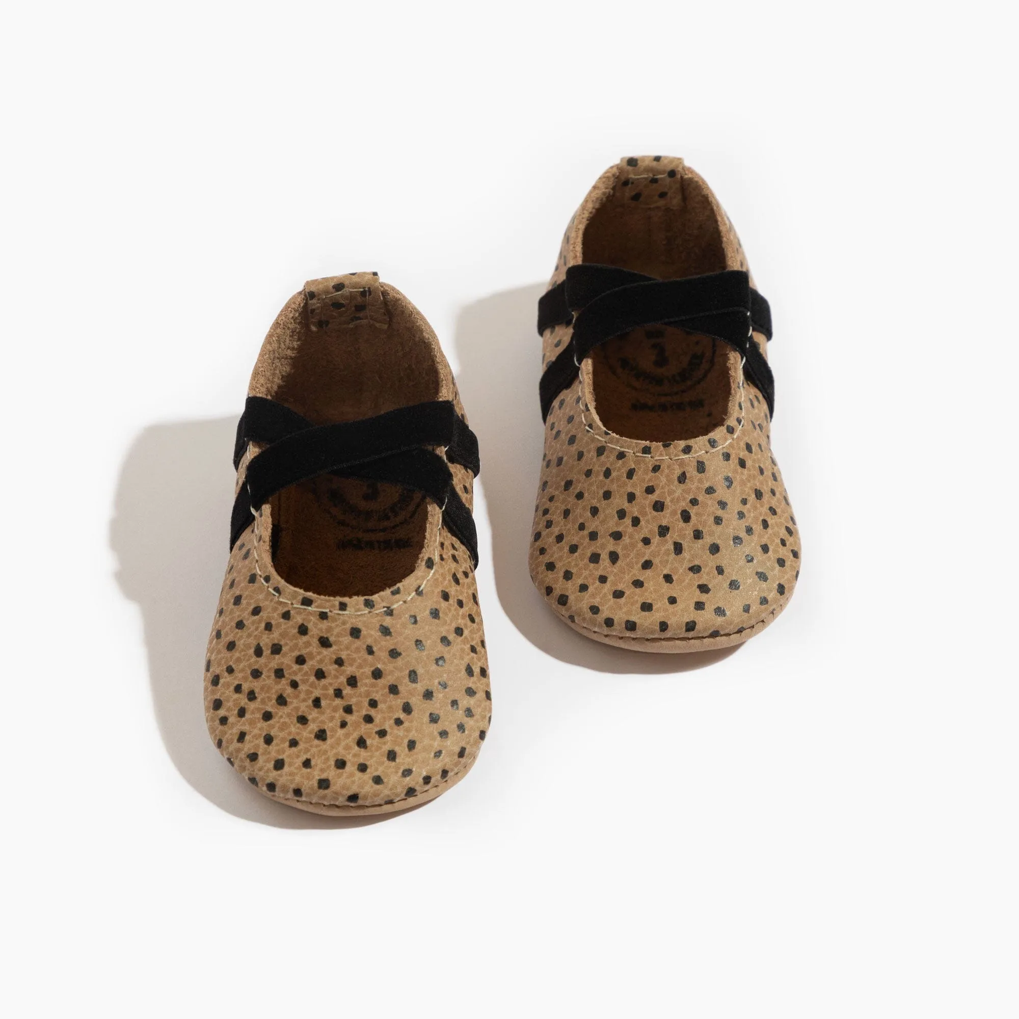 Almond Speckles Ballet Slipper Baby Shoe