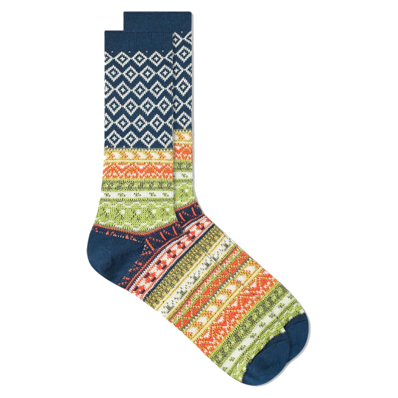 ANONYMOUS ISM 5 Fair Isle Jacquard Crew Sock