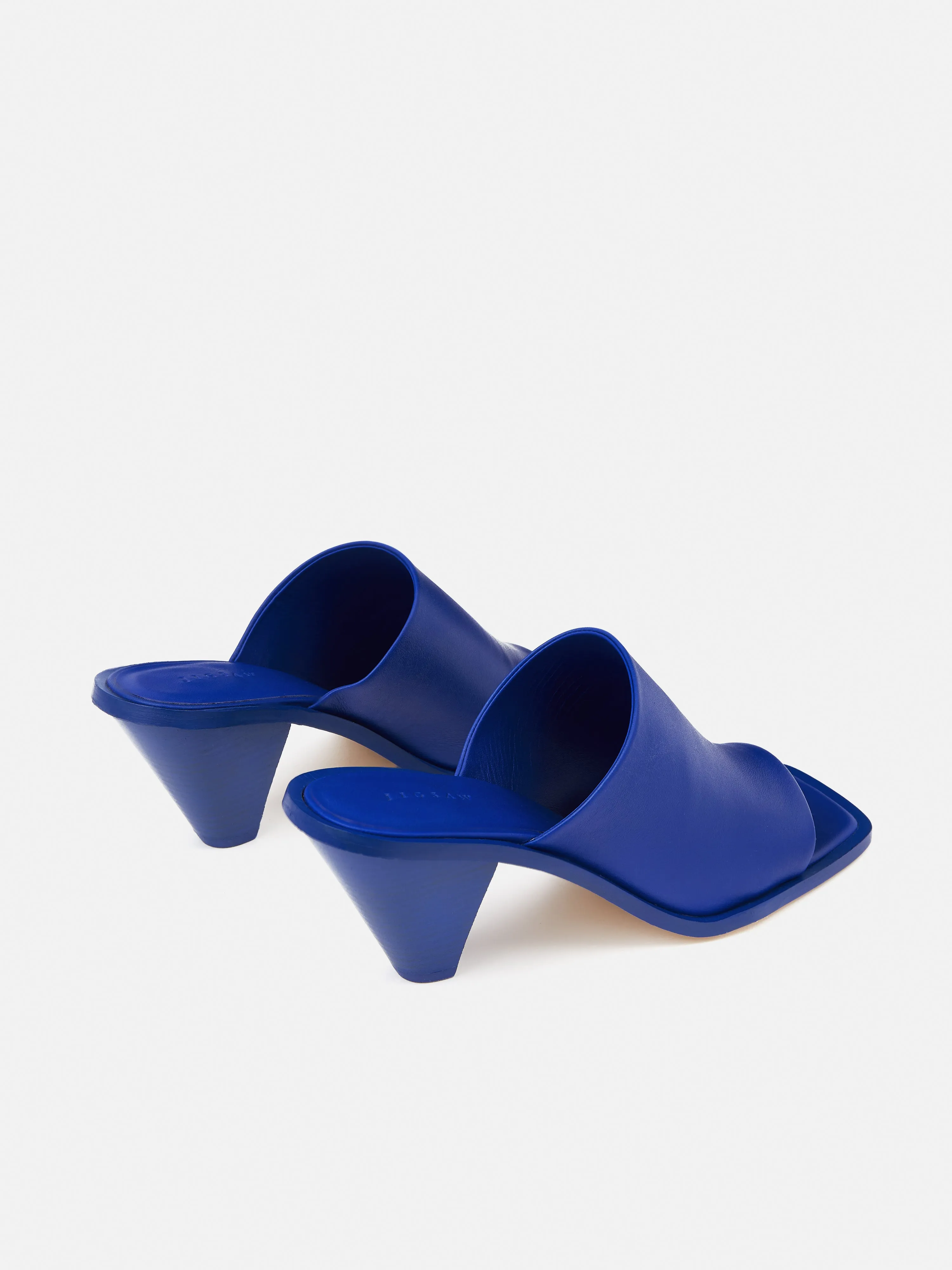 Babel Leather Mule | Blue