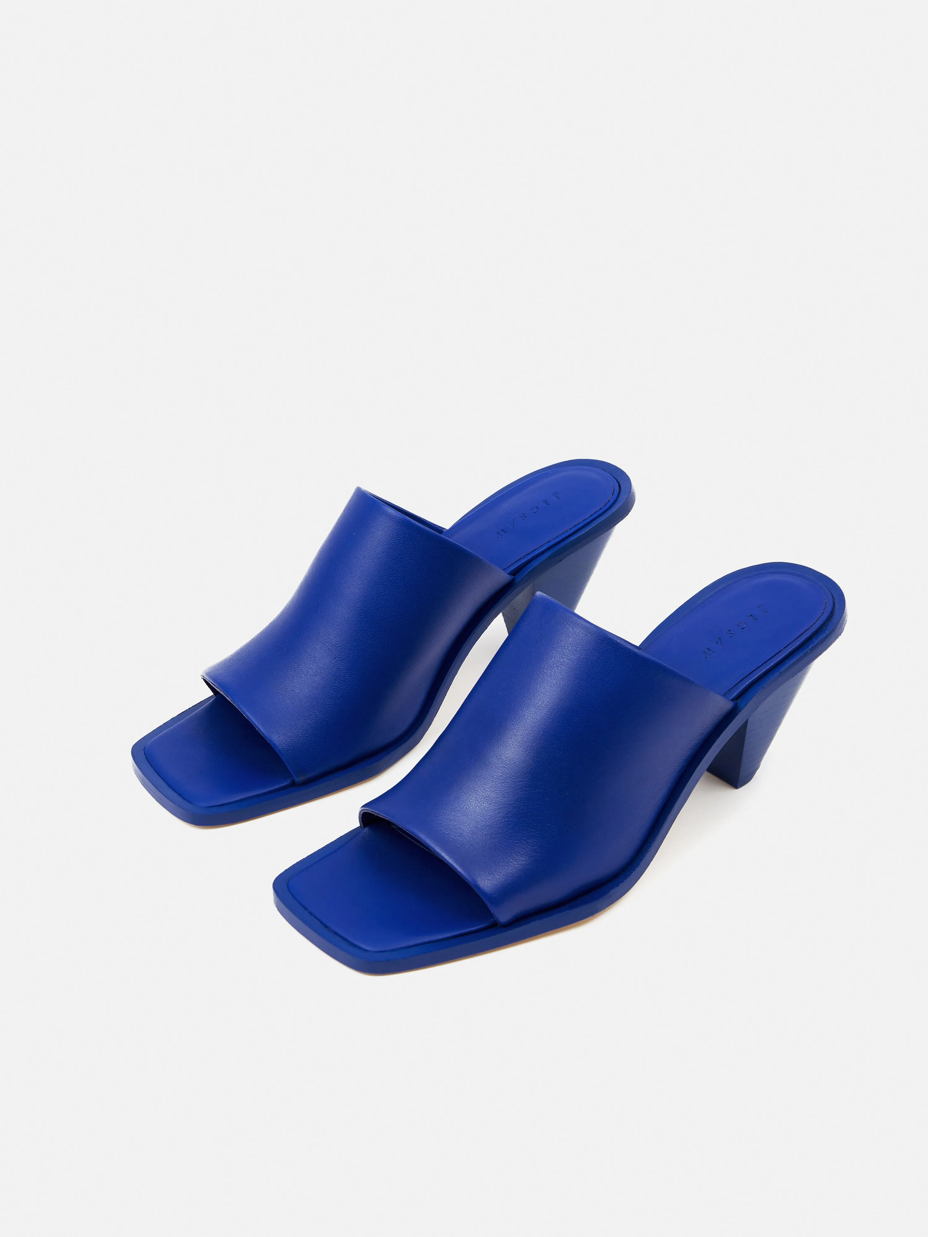 Babel Leather Mule | Blue