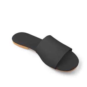 BASICA BLACK SLIPPERS