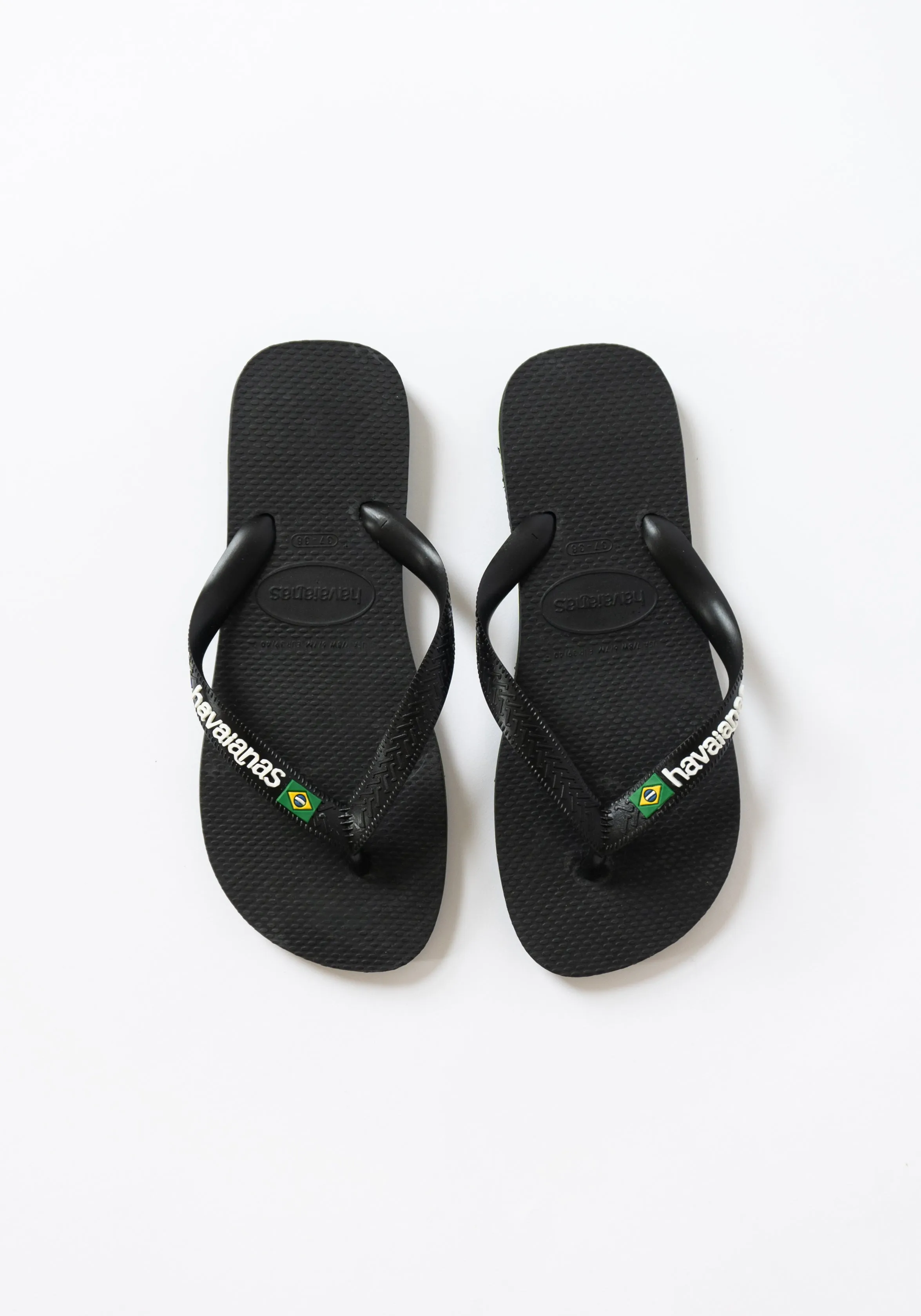 Brazil Flip Flop in Black White