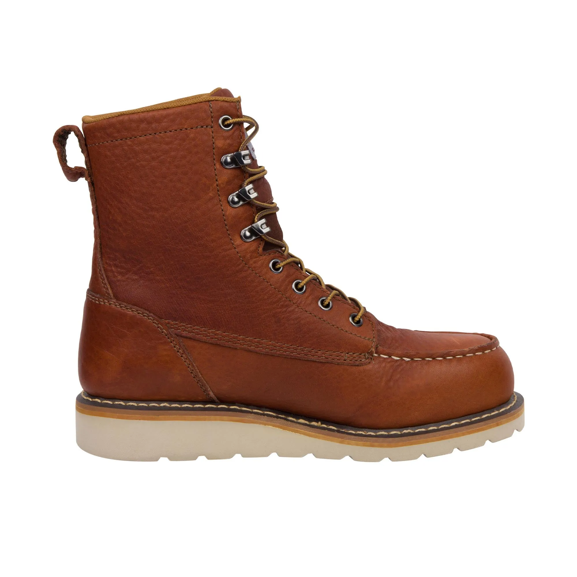 Carhartt 8 Inch Moc Steel Toe Red Brown