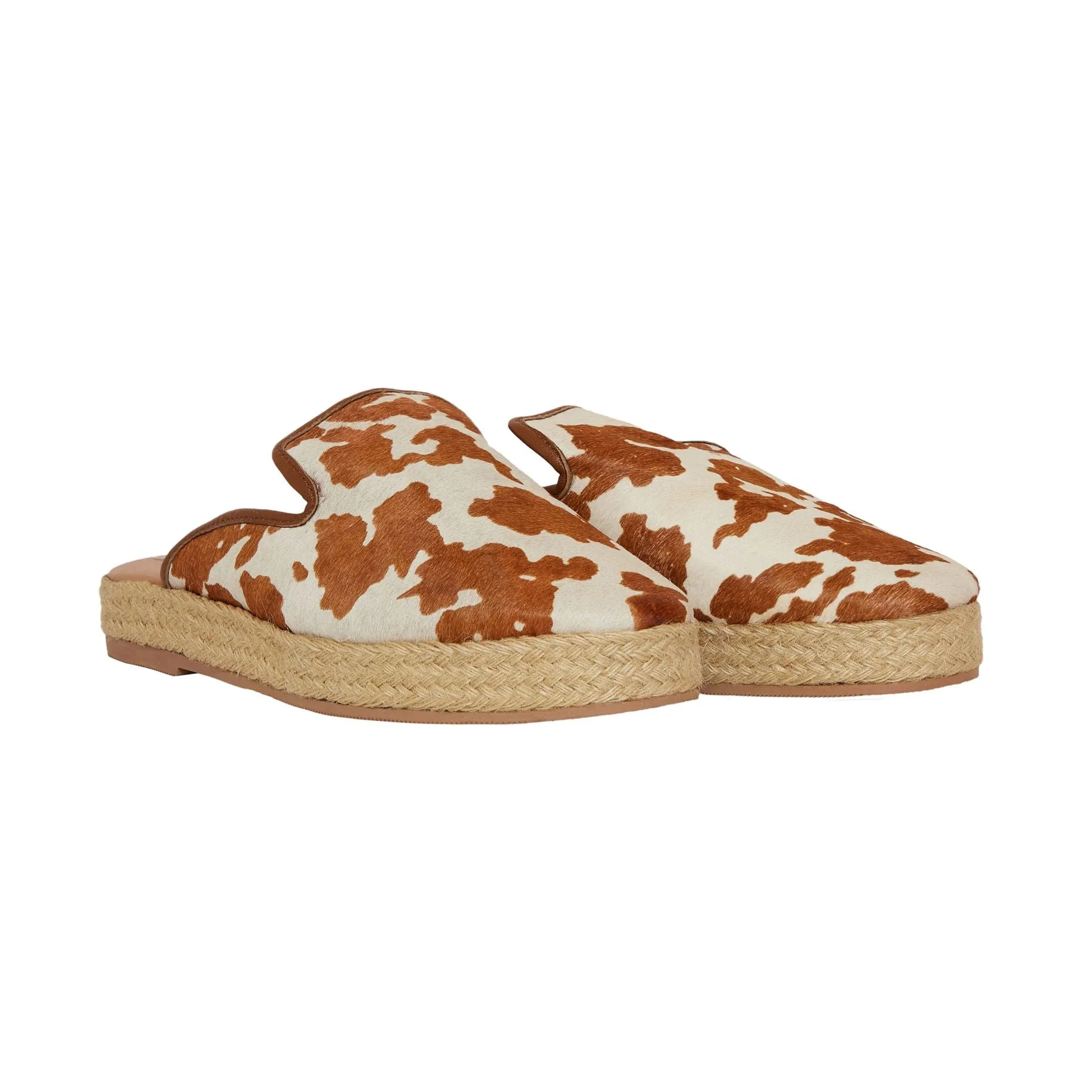 Cow Print Leisure Espadrilles