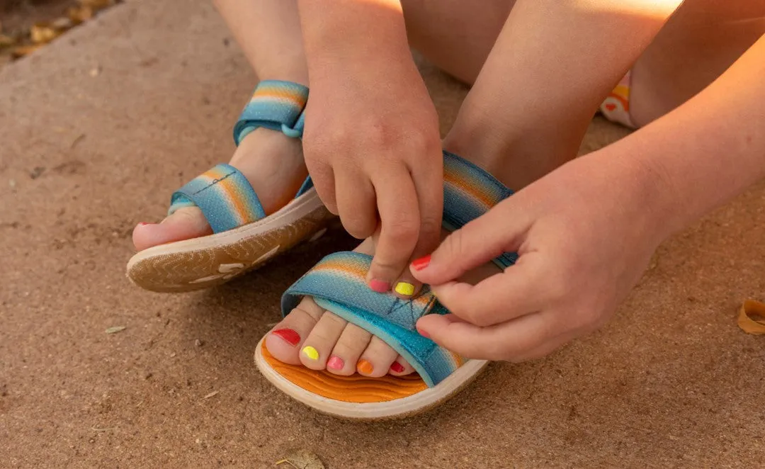 Elle Backstrap Kids' Sandal - Rainbow/Festival Fuchsia