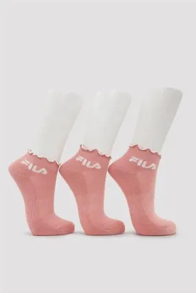 FILA SOFIA LETTUCE 2-PACK ANKLE SOCKS/ROSE