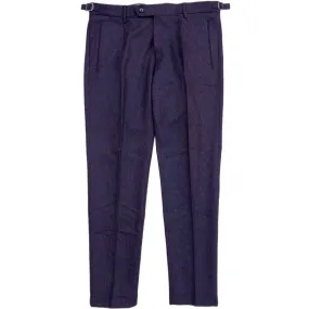 FRESH Wool Pleated Chino Pants In Purple