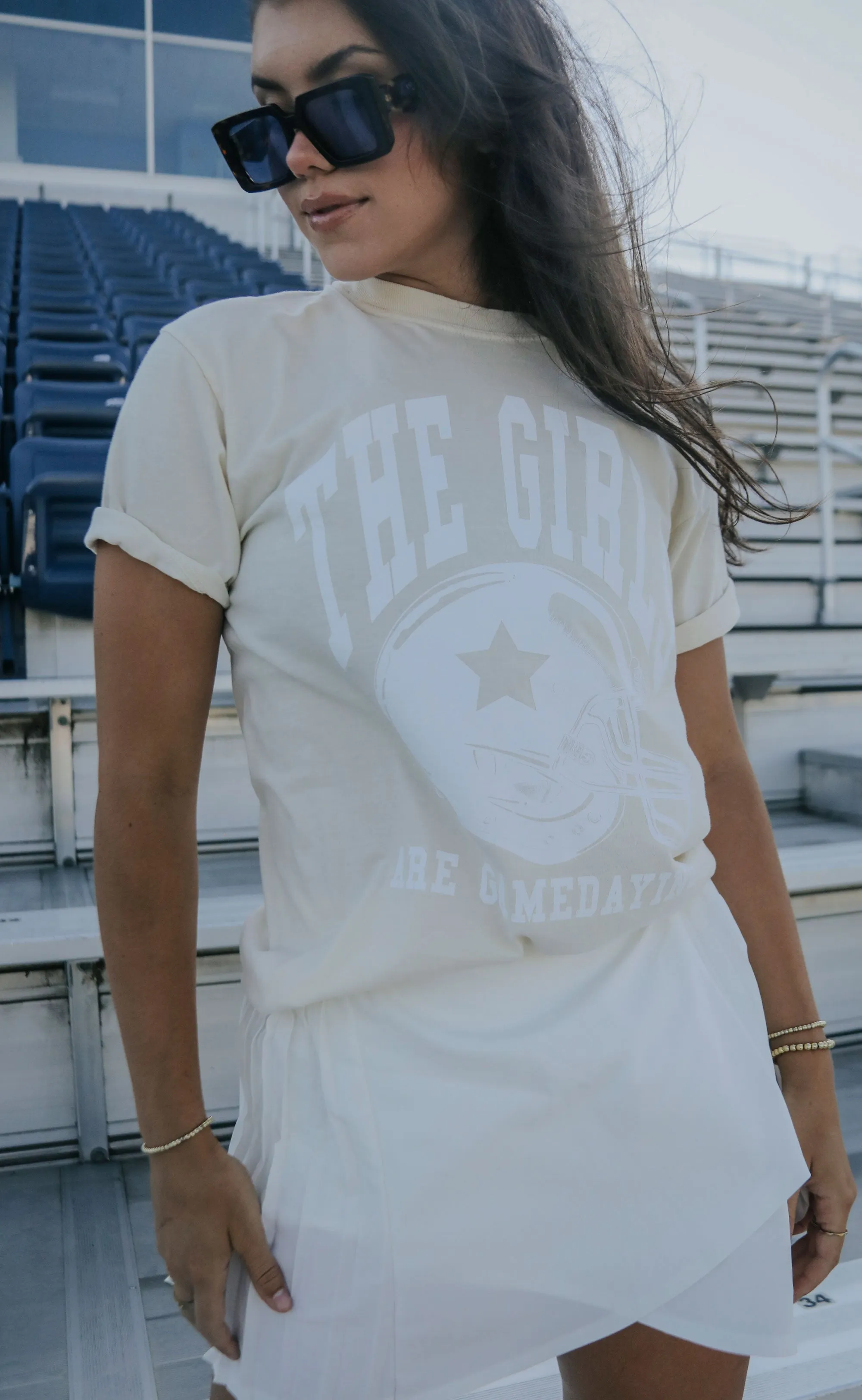 friday   saturday: the girls are gamedaying t shirt