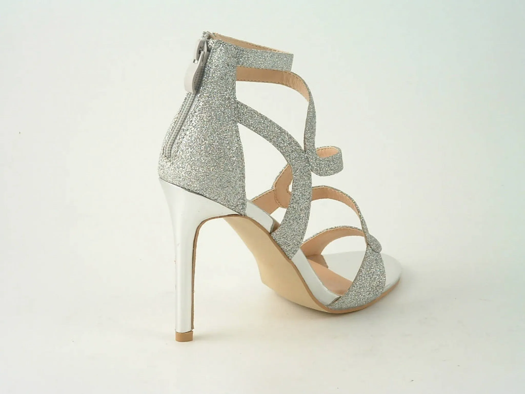 Glitz Shoes Divine Glitter High Heel Sandals