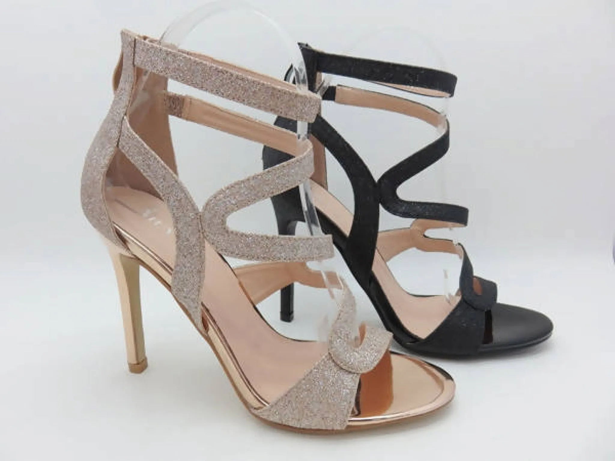 Glitz Shoes Divine Glitter High Heel Sandals