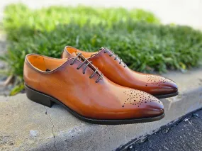 Hand Burnished Wholecut Calf Oxford