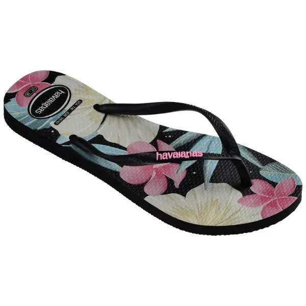 HAVAIANAS -  Ladies Slim Floral Flip Flops