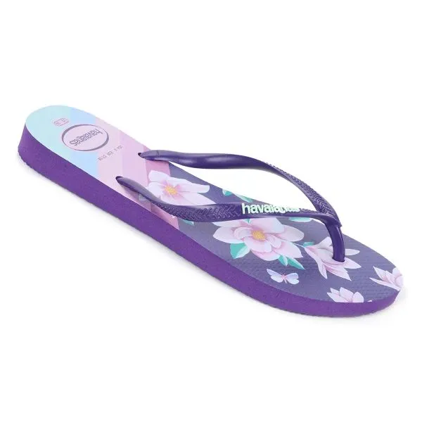 HAVAIANAS -  Ladies Slim Floral Flip Flops