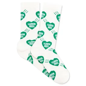 Heart Socks - Green