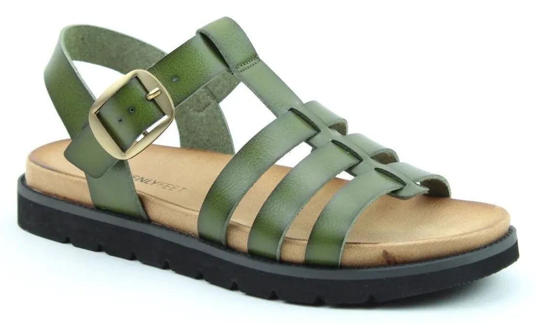 Heavenly Feet Saltwater Womens Buckle Fastening Sandal