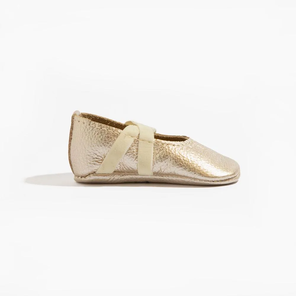 Platinum Ballet Slipper Baby Shoe