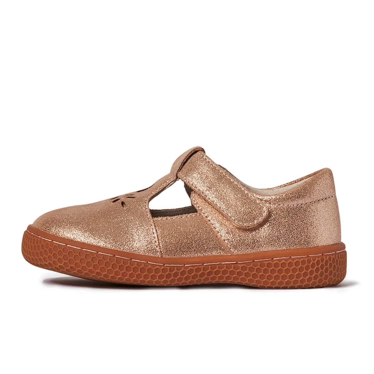 PRIM CLASSIC T-Strap Mary Jane | Caramel Shimmer