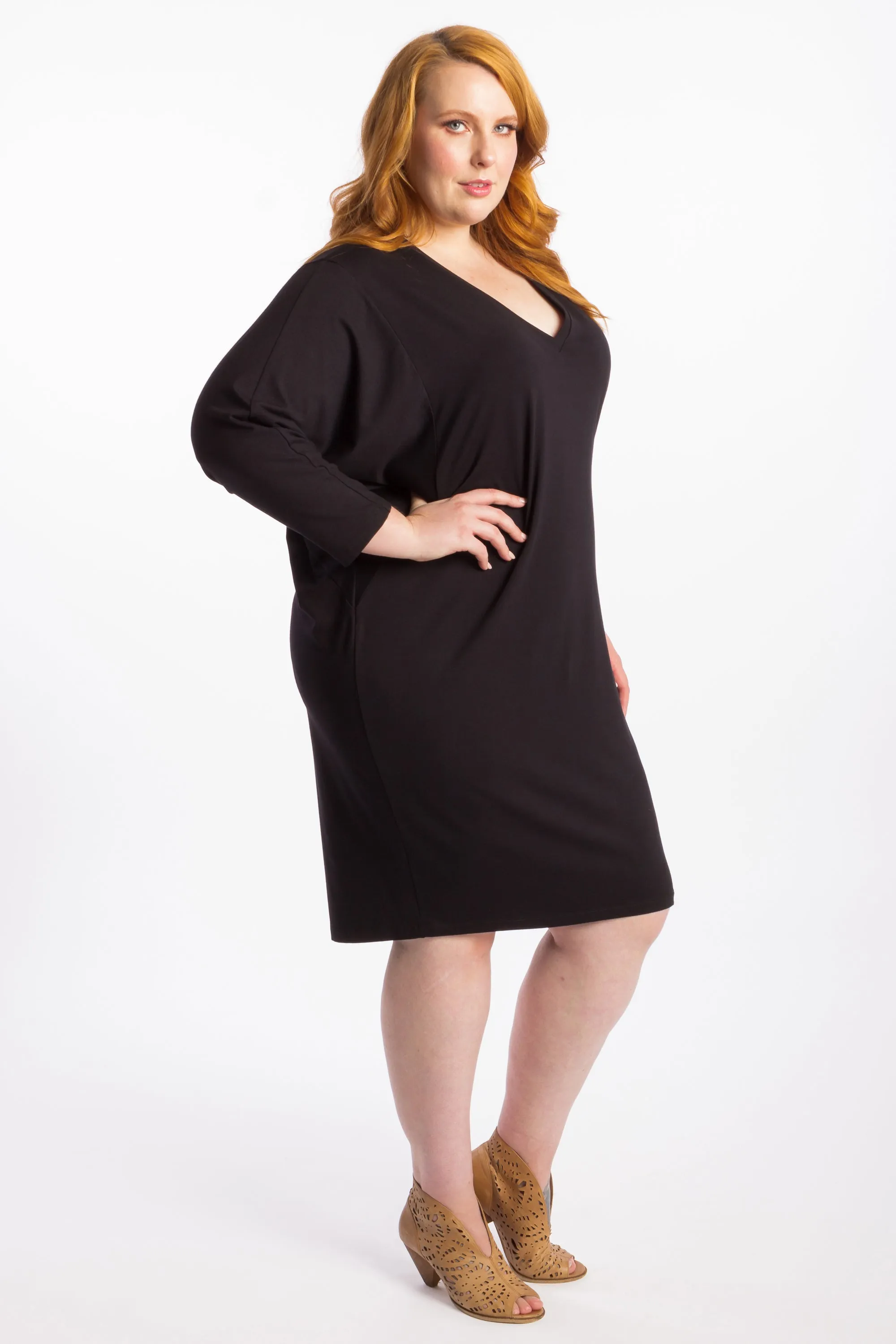 Rebel Yell Batwing Dress - Black - LAST ONES - XS(12/14)