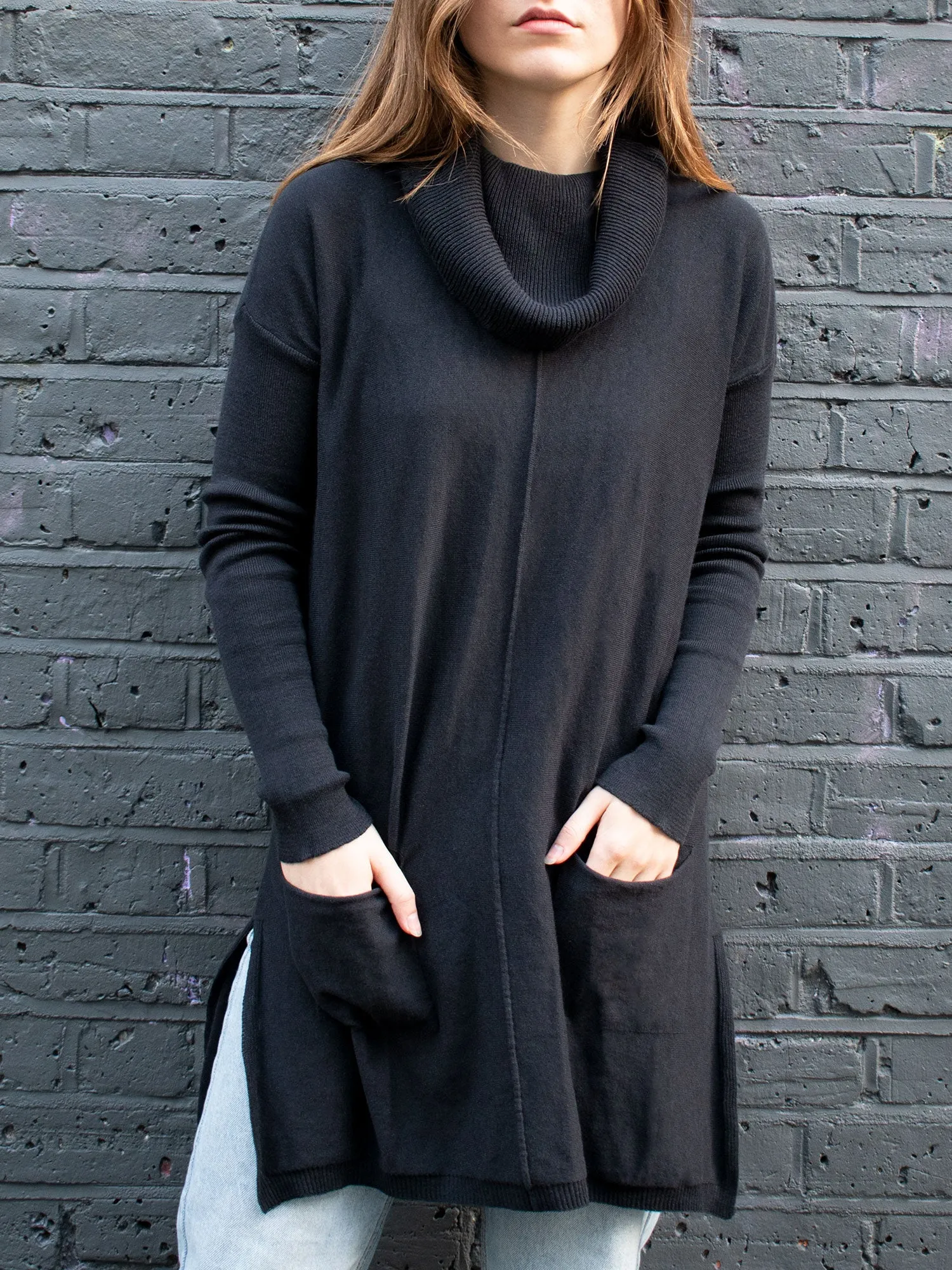 Recycled Cowl Neck Tunic