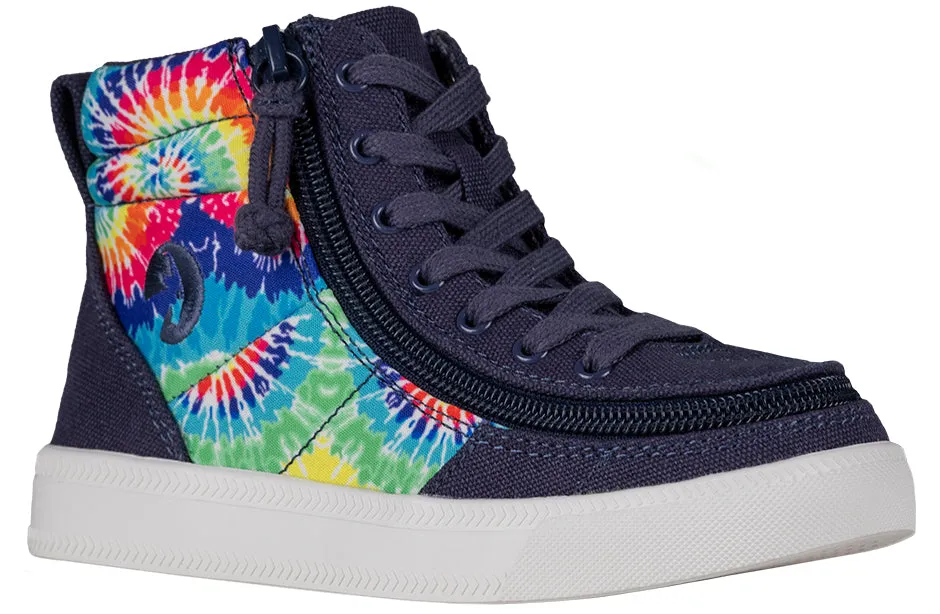 SALE - Navy Tie Dye BILLY Street High Tops