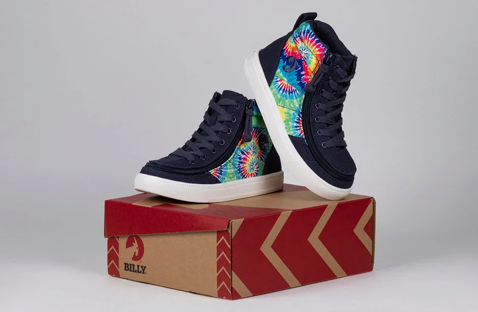 SALE - Navy Tie Dye BILLY Street High Tops