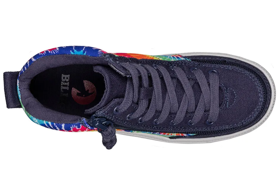 SALE - Navy Tie Dye BILLY Street High Tops