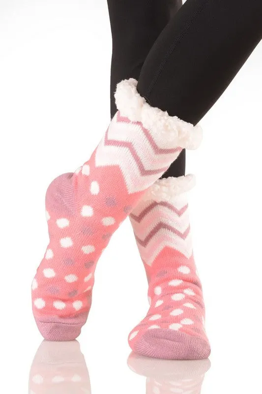 Sherpa Lined Slipper Socks (30 print options!)