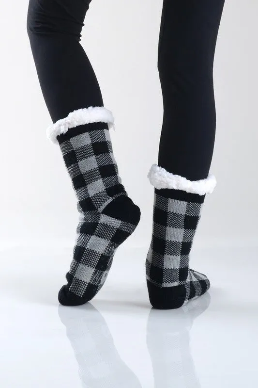 Sherpa Lined Slipper Socks (30 print options!)