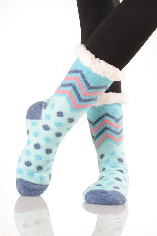 Sherpa Lined Slipper Socks (30 print options!)