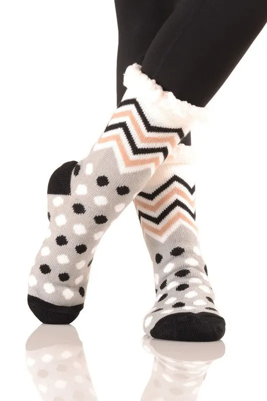 Sherpa Lined Slipper Socks (30 print options!)