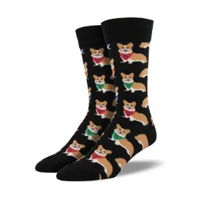 Socksmith Women's Corgi Black Cats