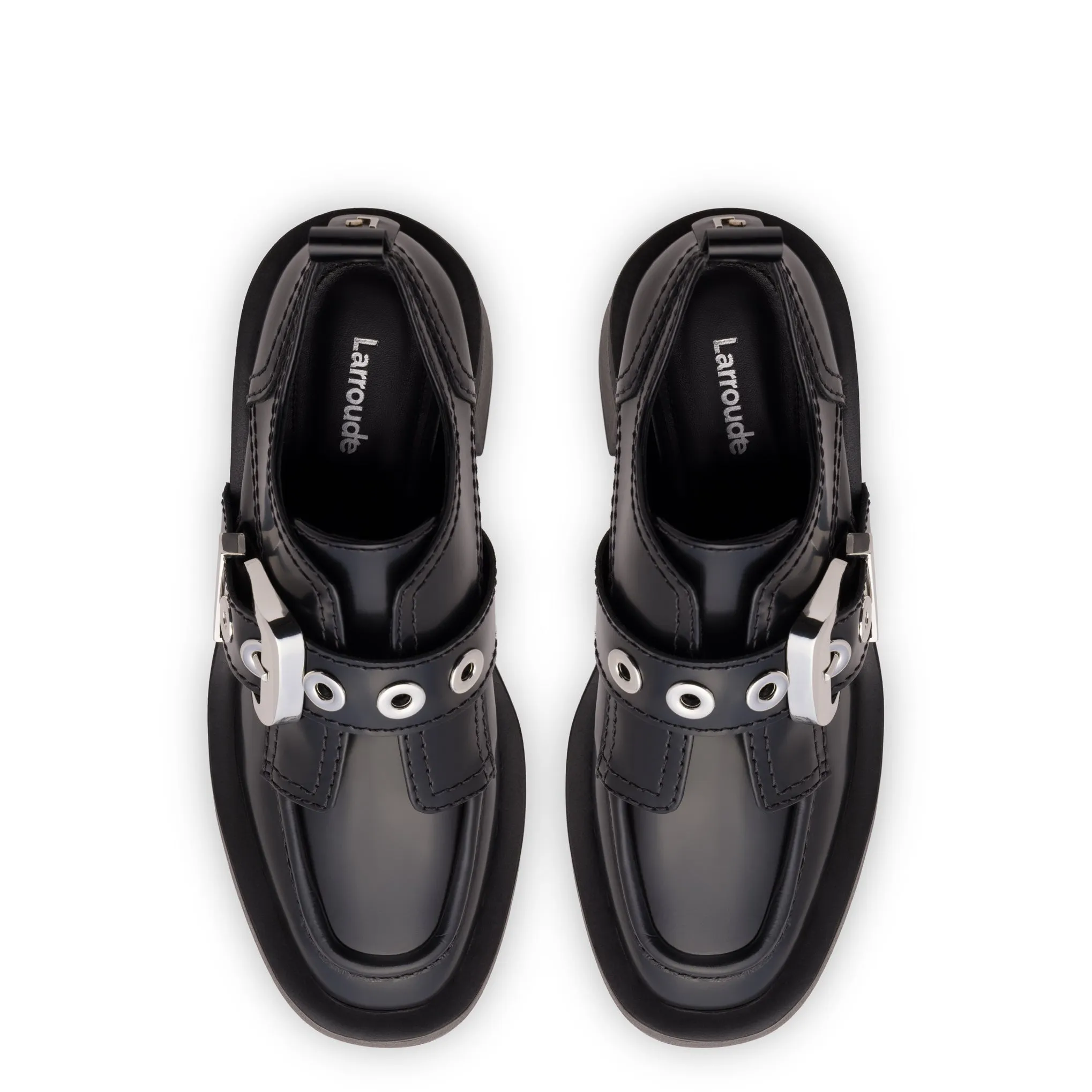 Stewart Platform Oxford In Black Leather