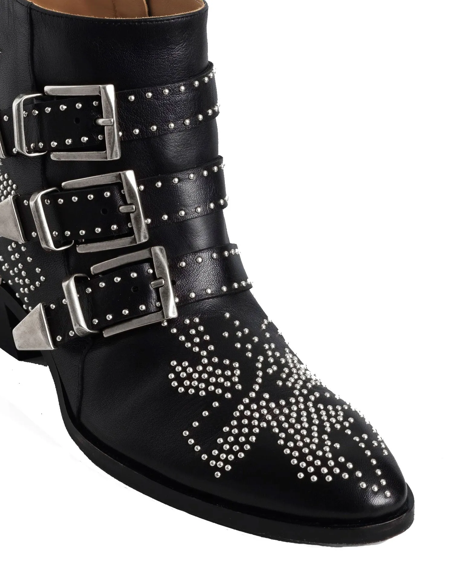 Susanna Low Boot, Black (Silver)