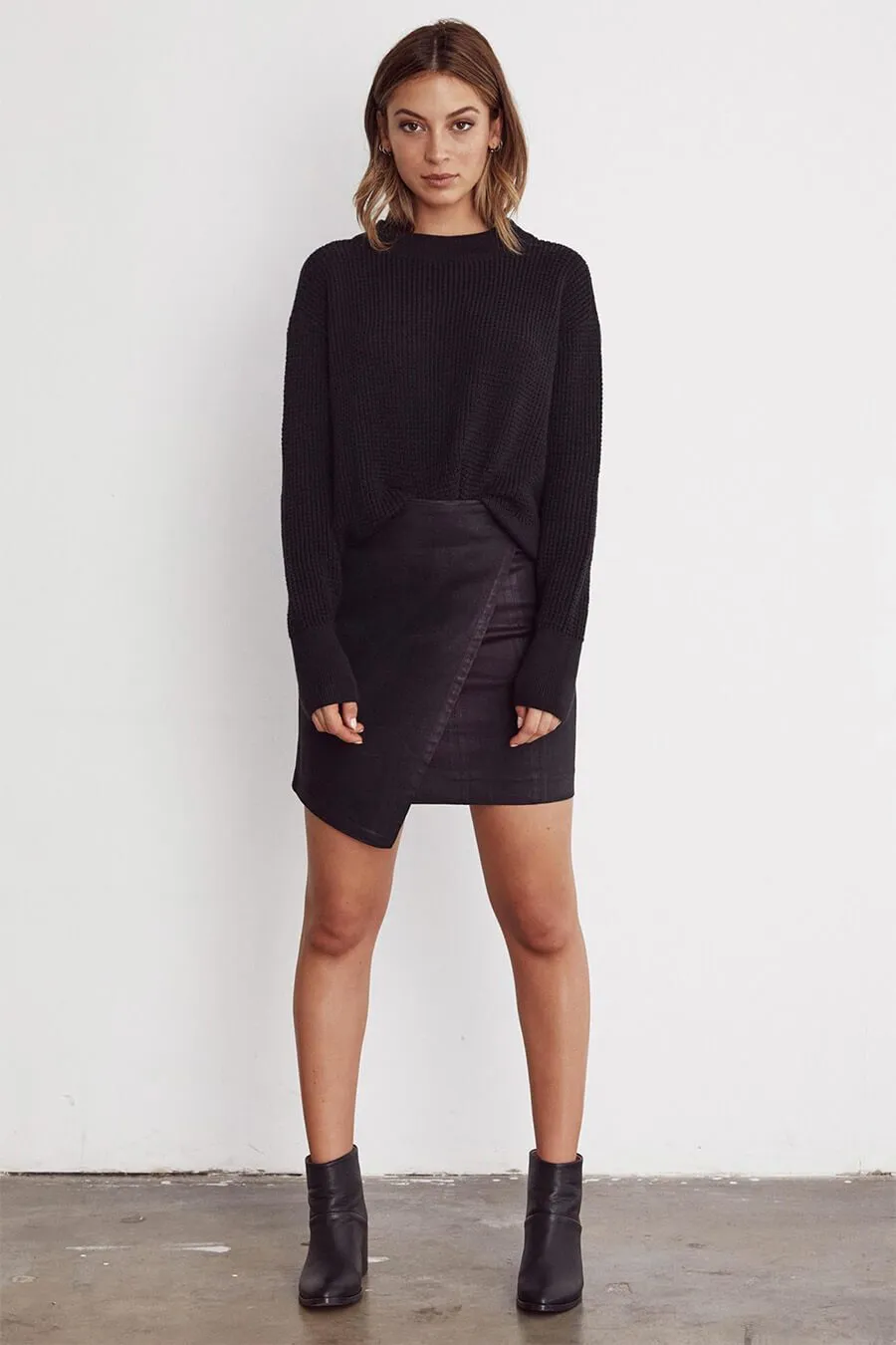 The Leatherette Skirt