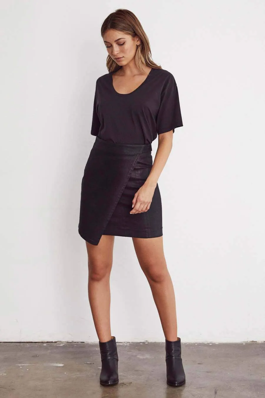 The Leatherette Skirt