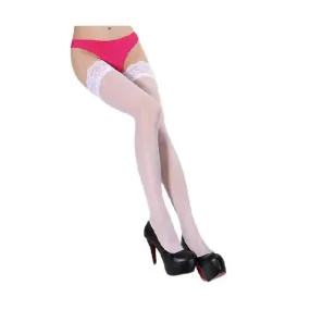 Thigh High Silk Stocking White Ladies Stocking Seamless Leggings Plus Size Thigh High Socks