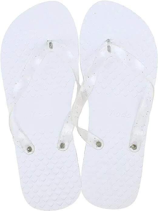 Wedding/Party Flip Flops in Wicker Basket - 20 Pairs Mixed Sizes