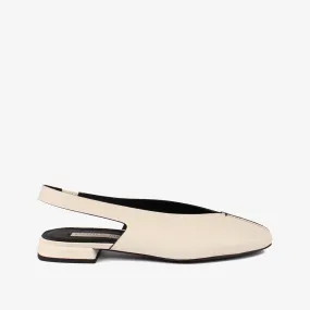 Women's leather sling back ballet flat