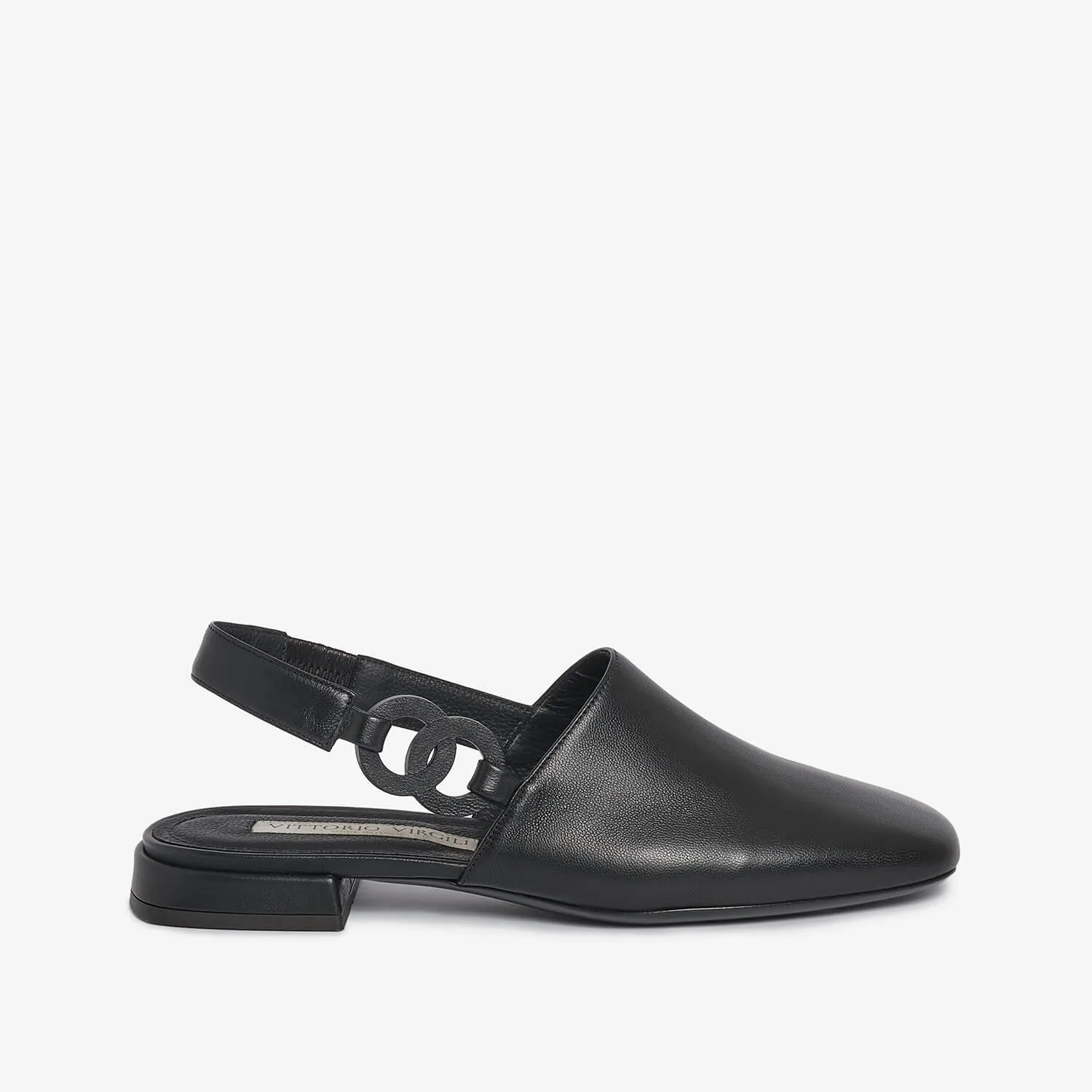 Women's leather sling back loafer