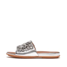 รองเท้าแตะ ผู้หญิง รุ่น GRACIE JEWEL-DELUXE METALLIC-LEATHER SLIDES